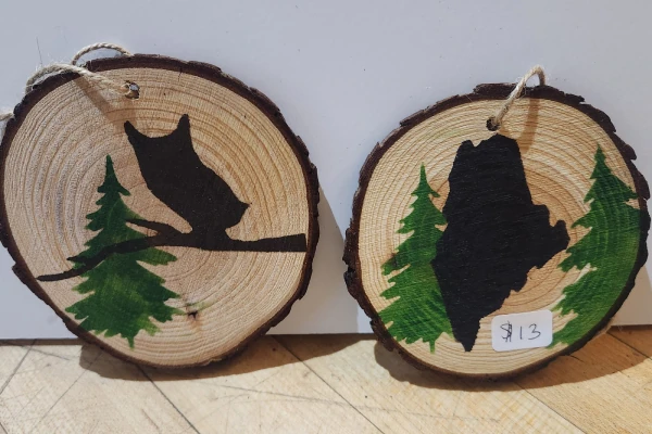Gift shop item. Wooden ornament