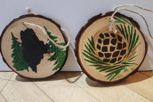 Gift shop item. Wooden ornament