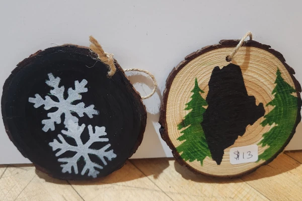 Gift shop item. Wooden ornament